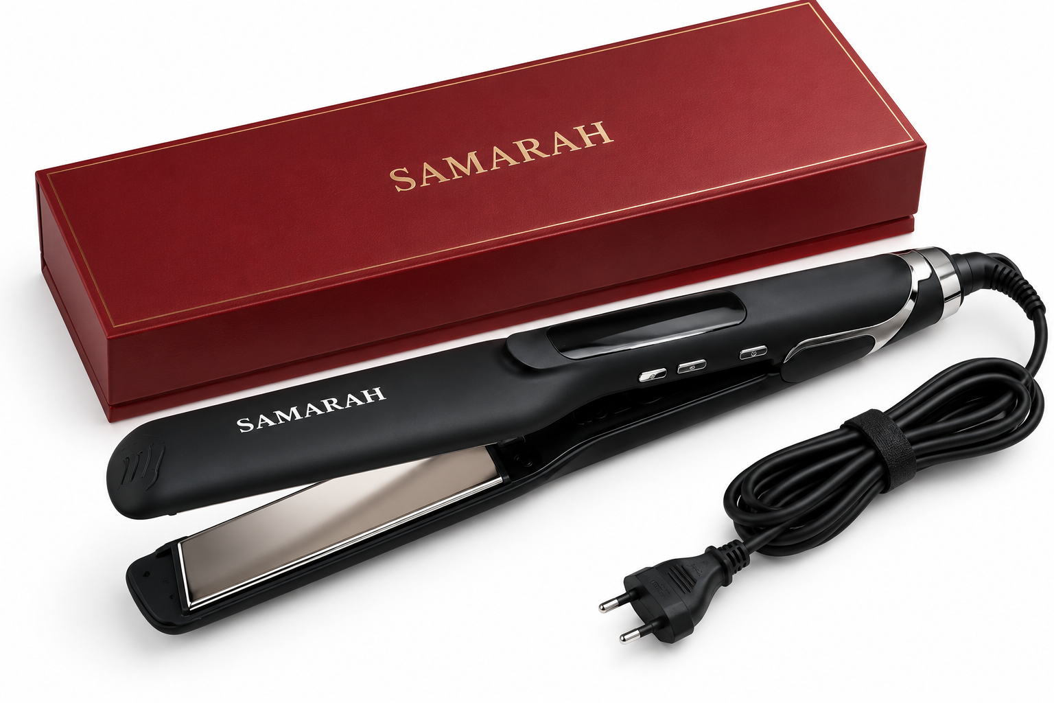 SAMARAH Professional Wide Hair Straightening Iron Machine