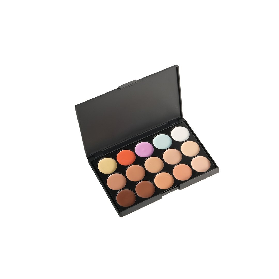 Concealer & Corrector Palette | Satin Matte Finish | Full Coverage | 15 Shades | Skin Friendly Formulation