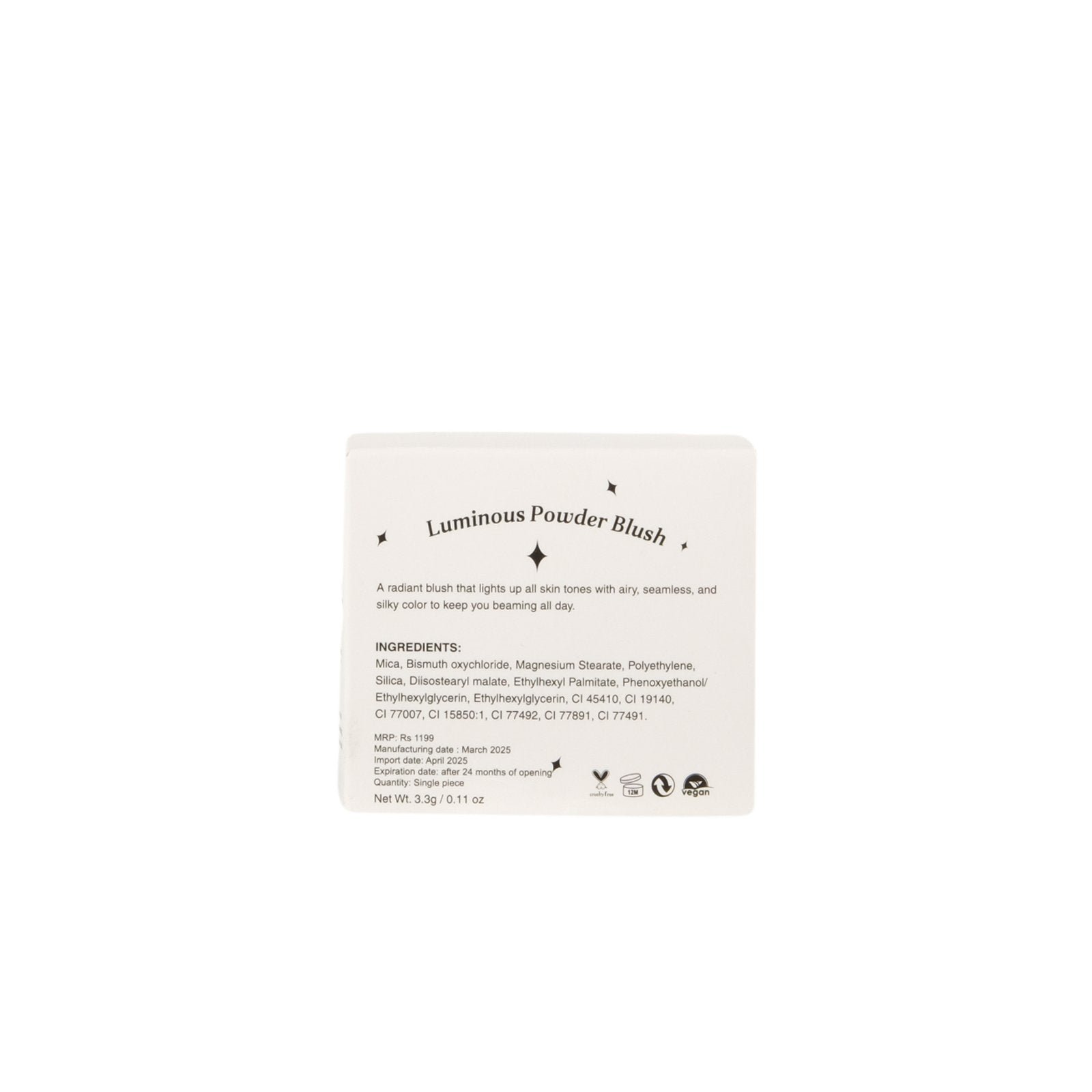 Glam Glow Silky Touch Luminous Powder Blush-PRETTY